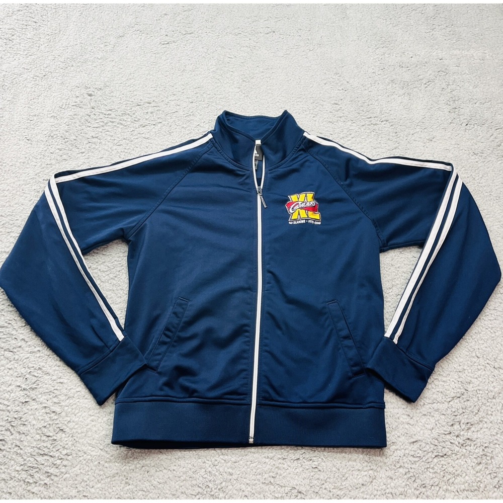 Cleveland Cavaliers Adidas Track Jacket Youth L Blue CAVS 40 Seasons Streetwear